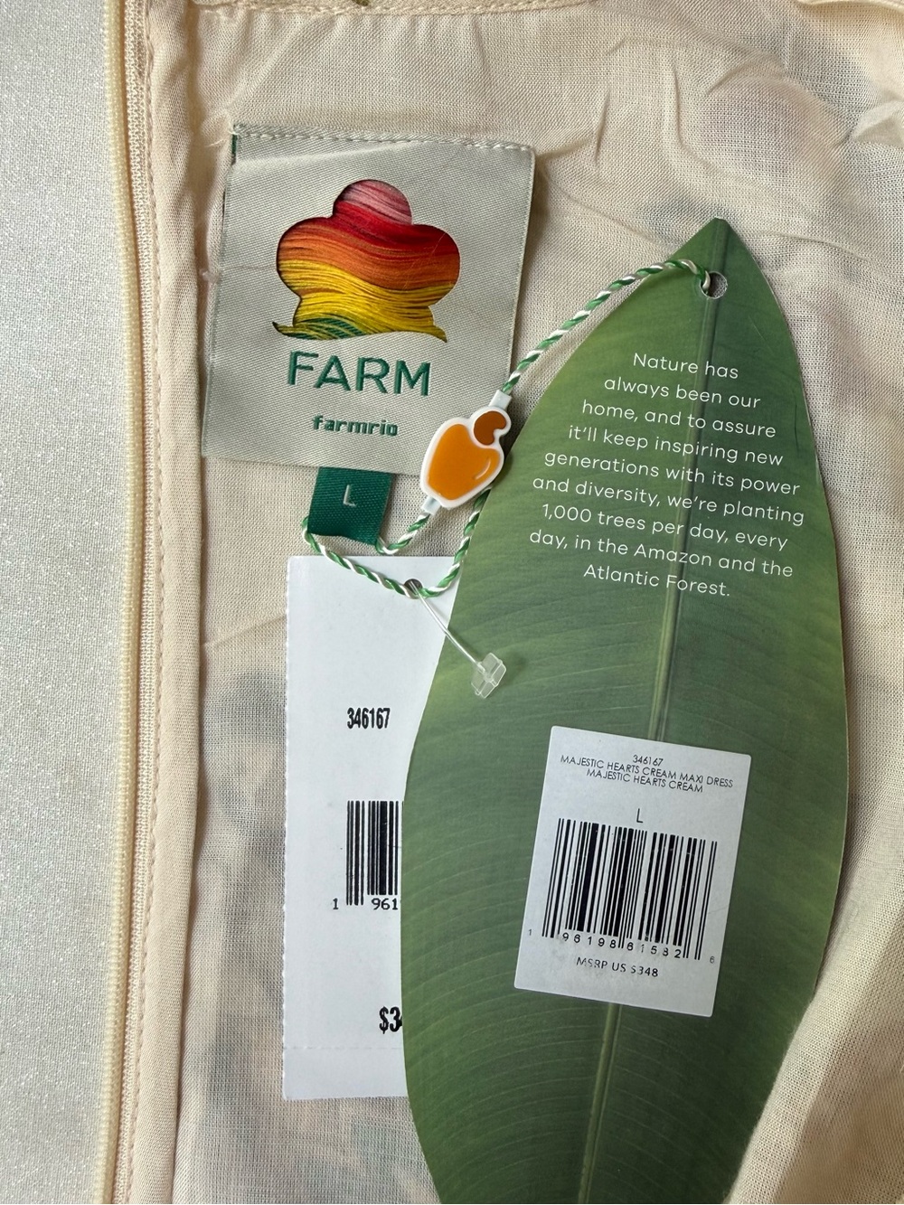 FARM Rio Majestic Hearts Maxi Dress, NWT 🇧🇷 - Picture 16 of 16